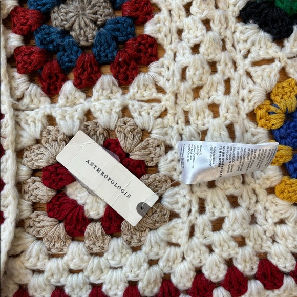 Anthropologie Crochet Granny Square Cardigan - Picture 3 of 6